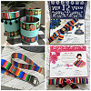 2Rolls 2 Styles Stripe Pattern Printed Polyester Grosgrain Ribbon OCOR-TA0001-37G-7