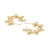 Brass Earring for Women EJEW-P268-01G-2