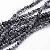 Natural Larvikite Beads Strands GSR3mmC128-1
