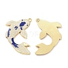 Alloy Enamal Pendants PALLOY-K009-06G-01-1