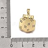 Brass Micro Pave Colorful Cubic Zirconia Pendants KK-CBAA632-28G-3