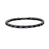 Brass & Clear Cubic Zirconia & Resin Evil Eye Tennis Bracelets for Women FS-WG6CA97-01-5