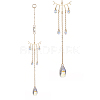 AB Color Glass Teardrop Window Hanging Suncatchers HJEW-JM00921-1