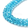 Electroplate Glass Bead Strands EGLA-R015-4mm-12-3