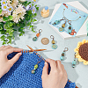 Acrylic Bead Charm Locking Stitch Markers HJEW-PH01818-3