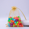 Rectangle Organza Drawstring Bags CON-PW0001-054A-12-1