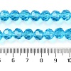 Transparent Glass Beads Strands GLAA-Q104-01C-5