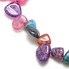 Natural Nuggets Crackle Agate Beads Strands G-P032-06-2