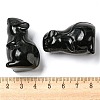 Natural Obsidian Carved Healing Mouse Figurines DJEW-D012-02C-3