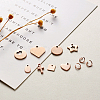 304 Stainless Steel Stamping Blank Tag Charms Sets STAS-TA0004-12RG-4