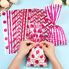 100Pcs 4 Styles Rectangle Plastic Candy Bags ABAG-WH20013-19E-4