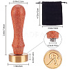 1Pc Golden Tone Brass Stamp Head DIY-CA0006-34R-2