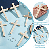 6Pcs Wooden Cross Wall Decoration AJEW-GO0002-23B-5