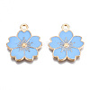 Alloy Enamel Pendants X-ENAM-S121-115E-3