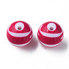 Opaque Striped Acrylic Beads MACR-S373-27C-03-2