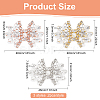 6Pcs 3 Style Glitter Hotfix Rhinestone Iron on Patches(Hot Melt Adhesive On The Back) AJEW-FG0003-69-2