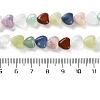 Natural Quartz Crystal & Red Jasper & Green Aventurine & Blue Aventurine & Lepidolite & Amethyst & Lemon Jade Beads Strands G-B022-39A-5