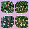 100Pcs 10 Colors Mushroom Luminous Resin Display Decorations RESI-SZ0003-46-4