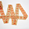 10 Yards Polyester Lace Ribbon with Paillette OCOR-WH0090-050A-6