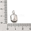 Brass Micro Pave Cubic Zirconia and Glass Pendants KK-N289-14P-01-3