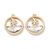 Alloy Glass Pendants FIND-B061-05G-B-2