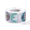 8 Patterns Snowman Round Dot Self Adhesive Paper Stickers Roll X-DIY-A042-01I-2