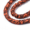 Handmade Polymer Clay Beads Strands CLAY-R089-6mm-160-3