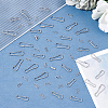 Unicraftale 150Pcs 3 Style 201 Stainless Steel Keychain Clasps Findings STAS-UN0035-54-4