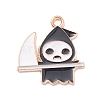 Halloween Alloy Enamel Pendants ENAM-P248-01G-F-1