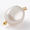 Natural Keshi Pearl Pendants X-PALLOY-JF00594-04-3