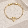Elegant Brass Charm Bracelets OR7420-2-1