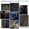   U-Shaped Brass Key Hook Shanckle Clasps KK-PH0004-97A-3