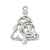 Brass Micro Pave Cubic Zirconia Pendants KK-H521-02A-P-1