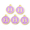 Golden Plated Alloy Enamel Charms LS-X-ENAM-S118-10H-2