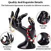 Plastic Mannequin Hand Jewelry Display Holder Stands RDIS-WH0009-013A-WH-4