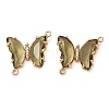 Brass Pave Faceted Glass Connector Charms X-FIND-Z020-04S-1