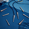 8Pcs 4 Style Alloy Cord Ends FIND-ME0001-09-5