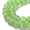 Crackle Glass Beads Strands X-CCG-Q001-10mm-11-2