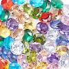 50Pcs 10 Colors Cubic Zirconia Pointed Back Cabochons ZIRC-CJ0001-25-3