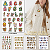 4 Sets 4 Style Christmas & Halloween Cloth Water-soluble Embroidery Aid Drawing Sketch AJEW-WH20039-001-2
