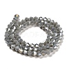 Opaque Solid Color Electroplate Glass Beads Strands LS-GLAA-F029-P4mm-A14-2