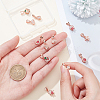 12Pcs 6 Style Long-Lasting Plated Brass Micro Pave Cubic Zirconia Ice Pick Pinch Bails ZIRC-NB0002-04-3
