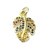 Brass Micro Pave Colorful Cubic Zirconia Pendants KK-H475-51G-1