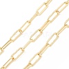 Rack Plating Brass Paperclip Chains CHC-K013-06B-4
