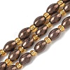 Electroplated Natural Druzy Geode Crystal Beads Strands G-G459-03B-2