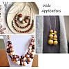 100Pcs 5 Colors Wooden Beads WOOD-CD0001-13-10