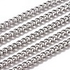 Handmade 304 Stainless Steel Cuban Link Chains STAS-F229-07C-P-1