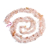 Natural Cherry Blossom Agate Chips Beads Strands G-D0002-A15-2