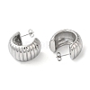 304 Stainless Steel Round Stud Earrings for Women EJEW-K244-26P-2