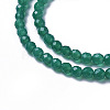 Natural Dyed & Heated Green Onyx Agate Beads Strands X-G-F596-12B-4mm-3